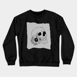 Black and White Skull Crewneck Sweatshirt